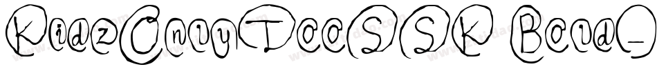 KidzOnlyTooSSK Bold字体转换